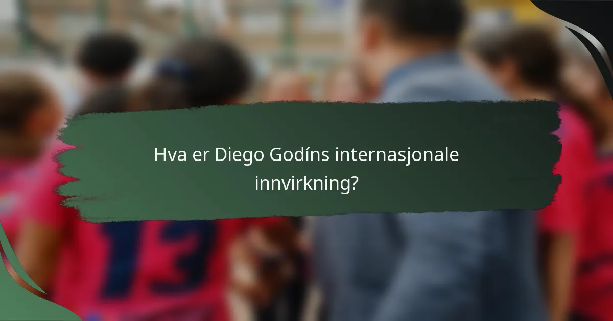 Hva er Diego Godíns internasjonale innvirkning?
